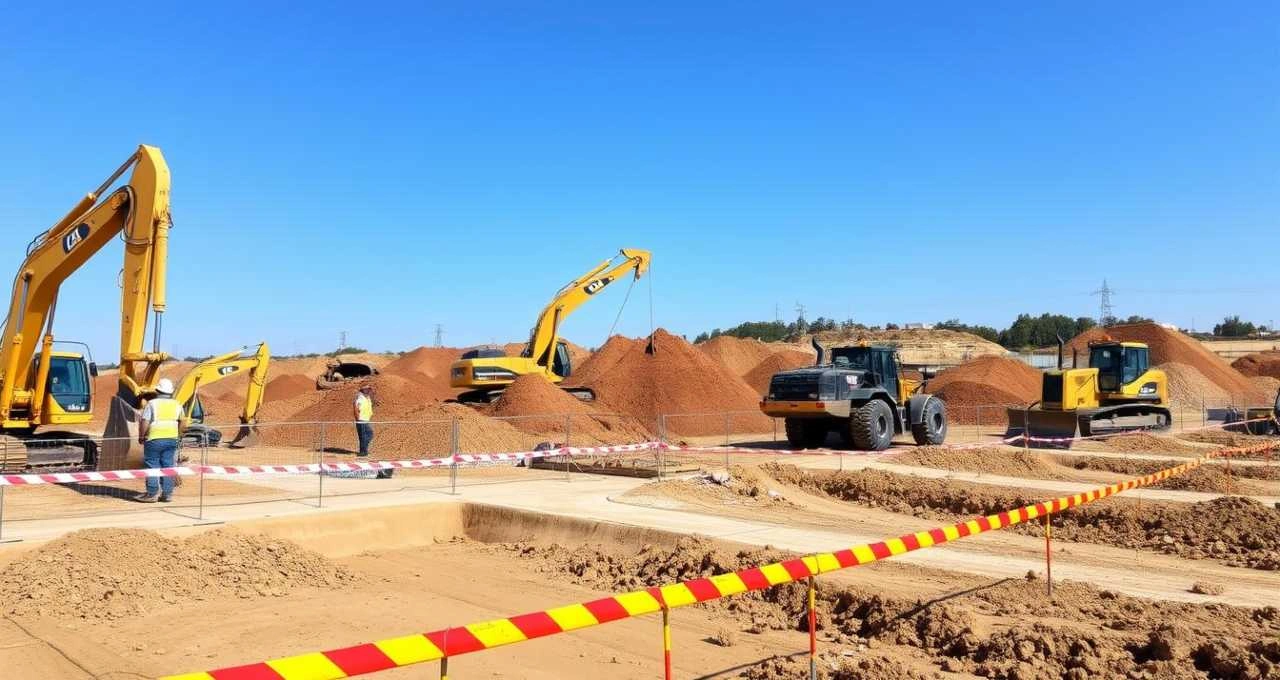Trabajos de excavación realizados por Excavaciones Navarra