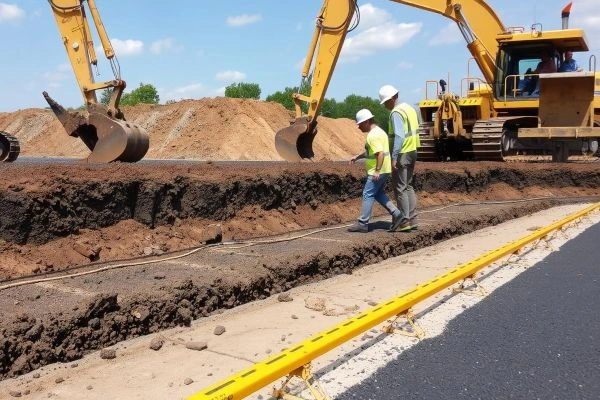 Trabajo de excavación realizado por Excavaciones Navarra