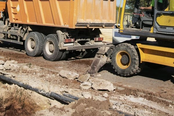 Trabajo de excavación realizado por Excavaciones Navarra