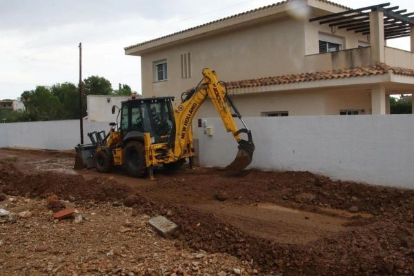 Trabajo de excavación realizado por Excavaciones Navarra