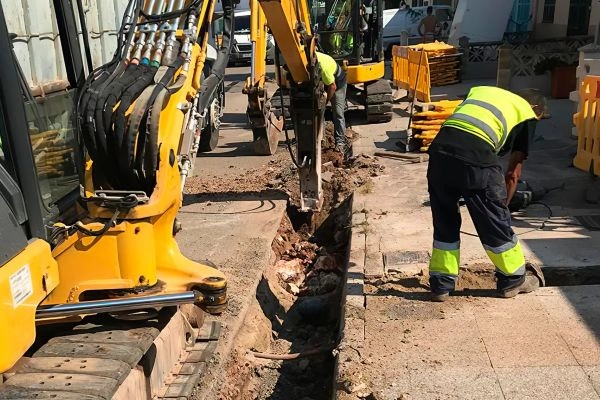 Trabajo de excavación realizado por Excavaciones Navarra