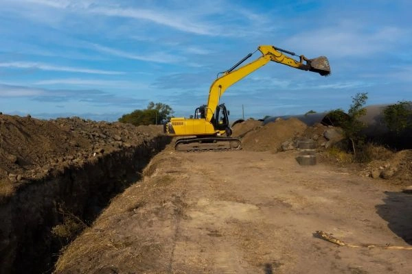 Trabajo de excavación realizado por Excavaciones Navarra